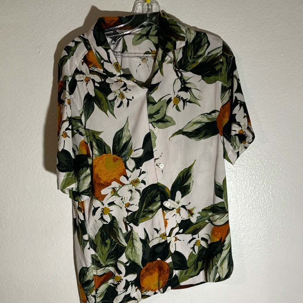 Button Up Shortsleeved Painting Shirt